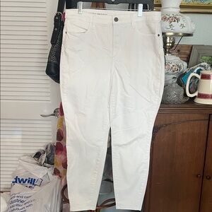 Talbots Women's Cream Skinny Jeans